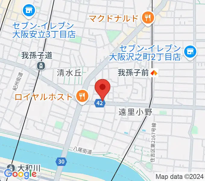 マツモト楽器の地図