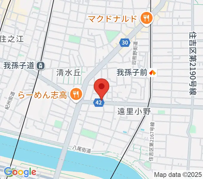 マツモト楽器の地図