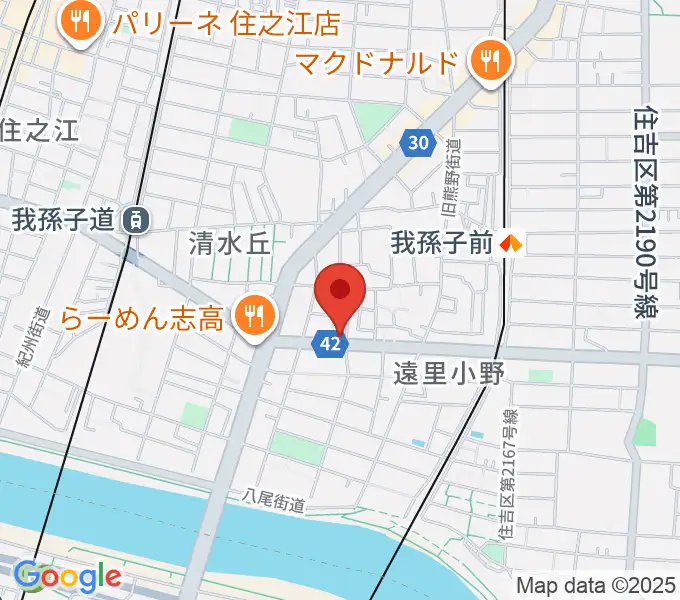 マツモト楽器の地図