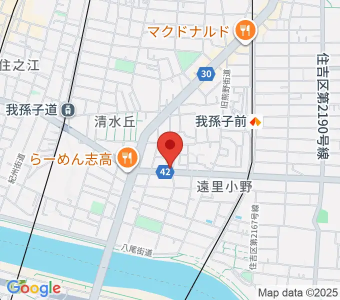 マツモト楽器の地図