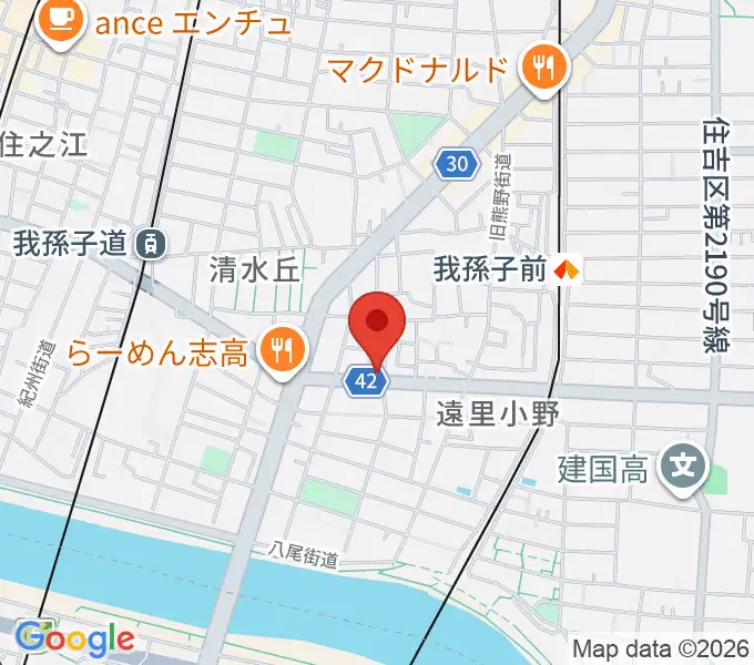 マツモト楽器の地図
