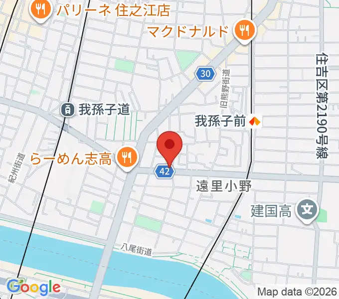 マツモト楽器の地図
