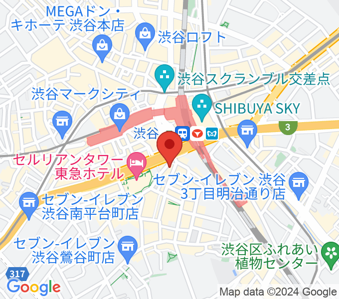 イケベ楽器店 パワーDJ's渋谷の場所