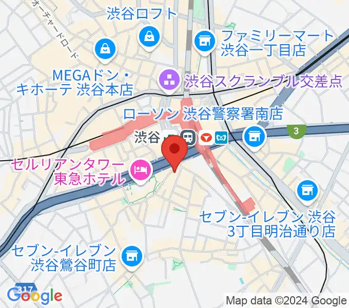 イケベ楽器店 鍵盤堂・パワーレック・パワーDJ'sの地図