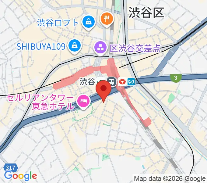 イケベ楽器店 鍵盤堂・パワーレック・パワーDJ'sの地図