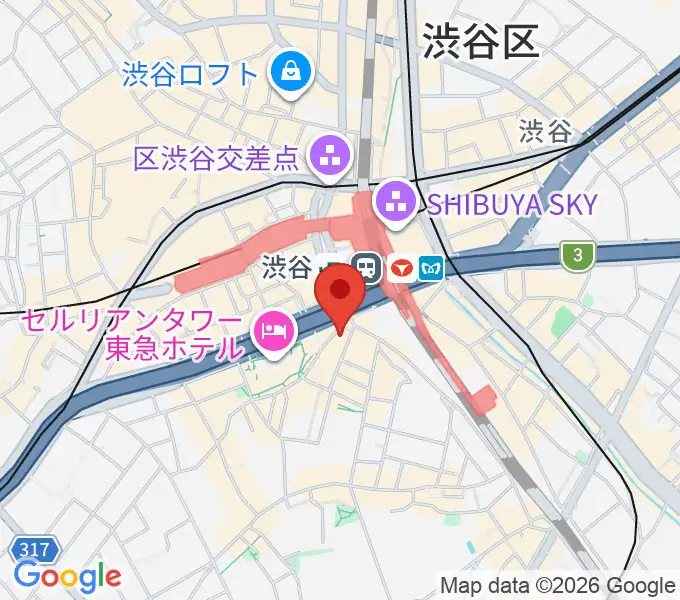 イケベ楽器店 鍵盤堂・パワーレック・パワーDJ'sの地図
