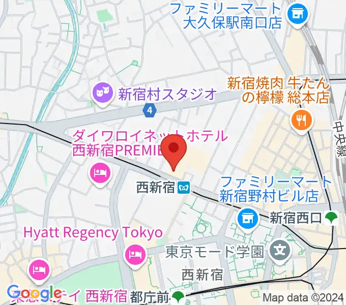 村松楽器 新宿店の地図