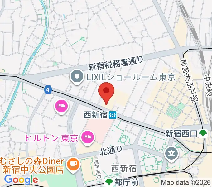 村松楽器 新宿店の地図