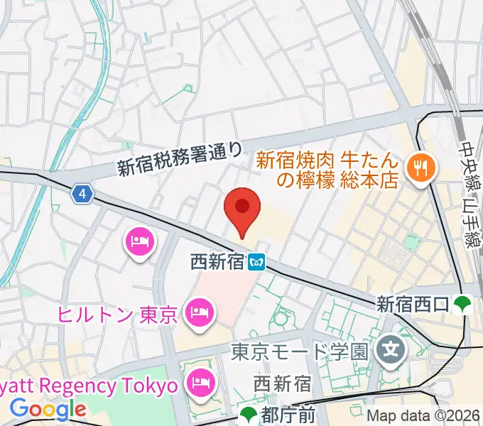 村松楽器 新宿店の地図