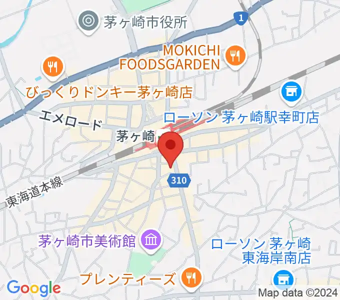 長谷川楽器本店の地図