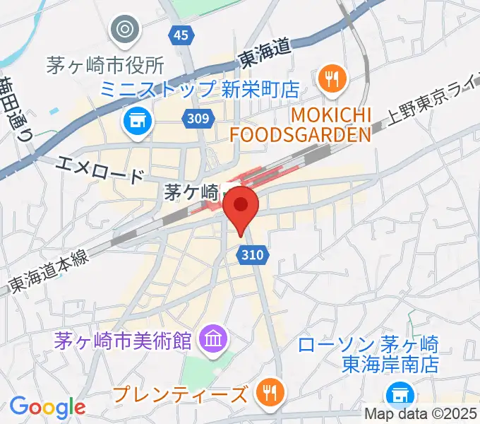 長谷川楽器本店の地図