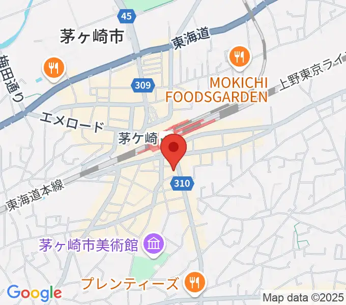 長谷川楽器本店の地図