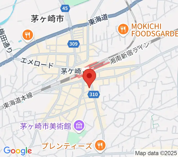 長谷川楽器本店の地図