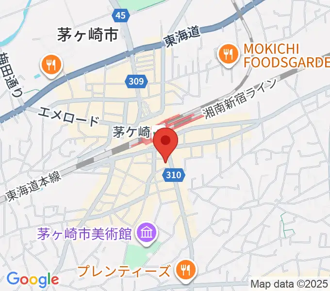 長谷川楽器本店の地図