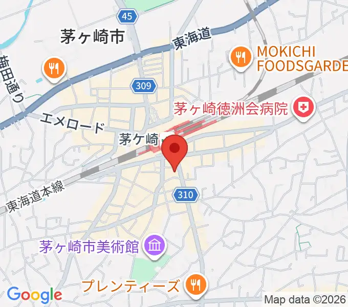 長谷川楽器本店の地図