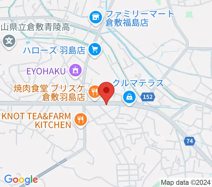 六ツ森楽器店の地図