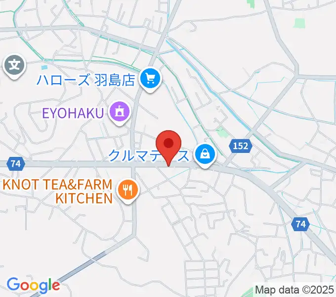 六ツ森楽器店の地図