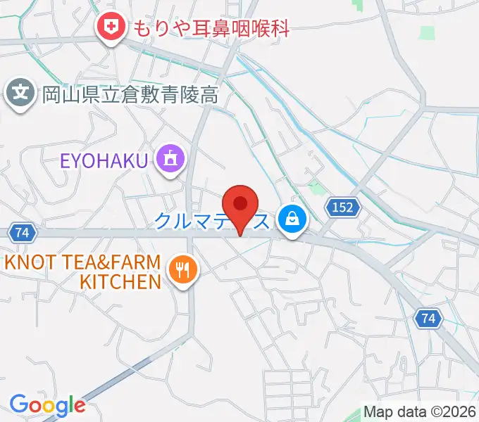 六ツ森楽器店の地図
