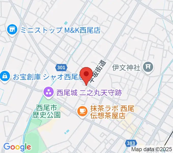 中善楽器の地図