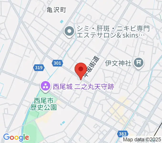 中善楽器の地図