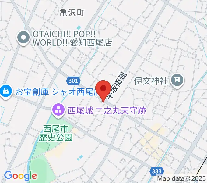 中善楽器の地図