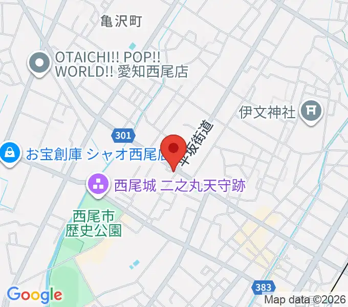 中善楽器の地図