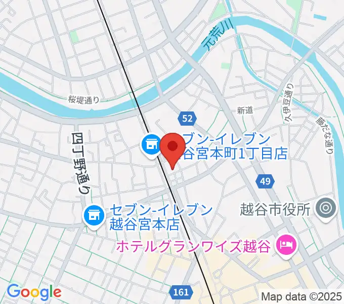 ネギシ楽器の地図