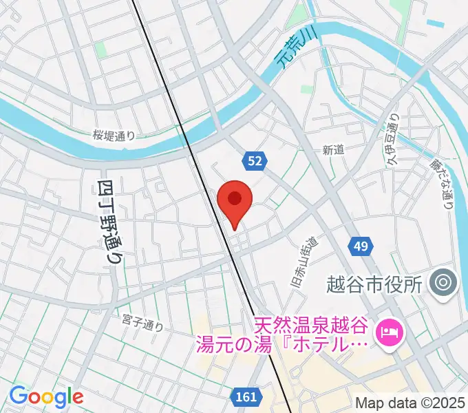 ネギシ楽器の地図