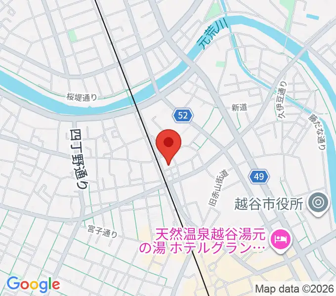 ネギシ楽器の地図