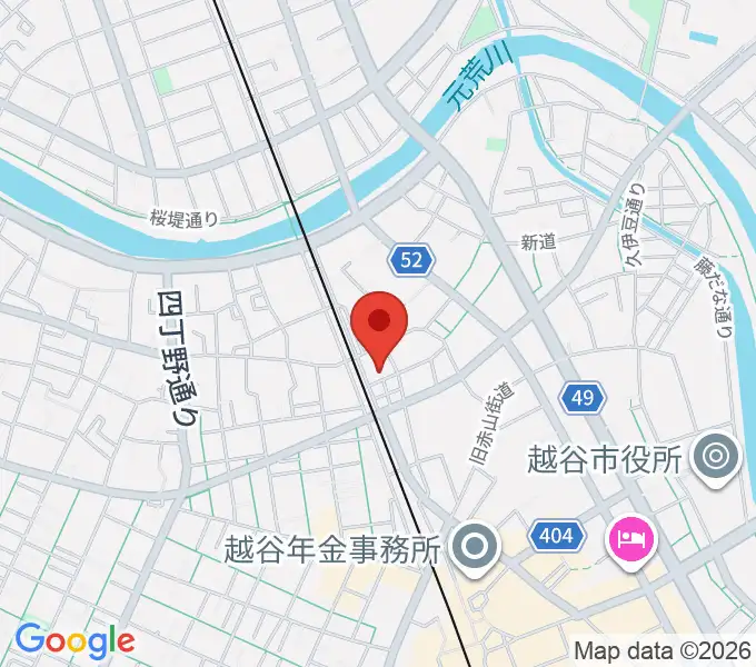 ネギシ楽器の地図