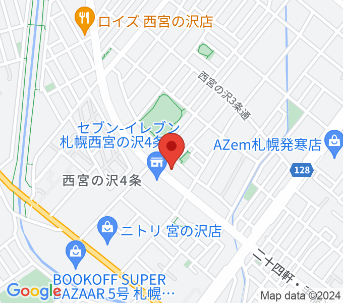 エルム楽器札幌本店の場所