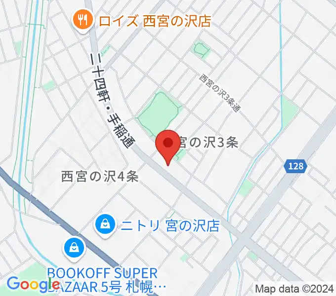 エルム楽器札幌本店の地図