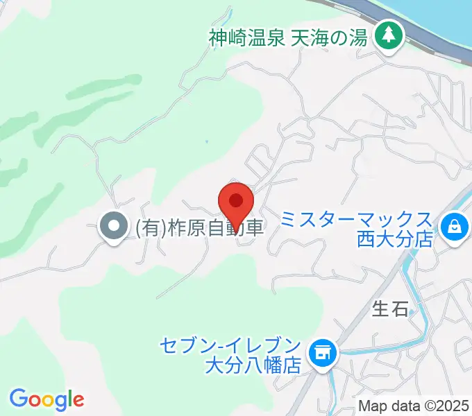 西日本弦楽器の地図