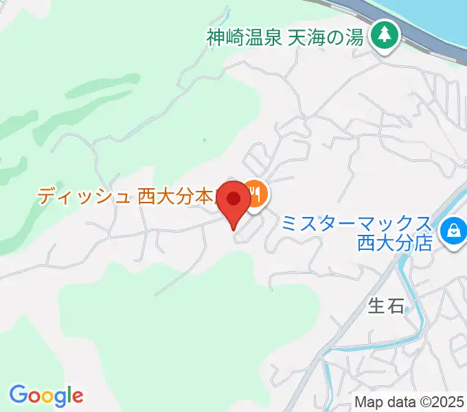 西日本弦楽器の地図