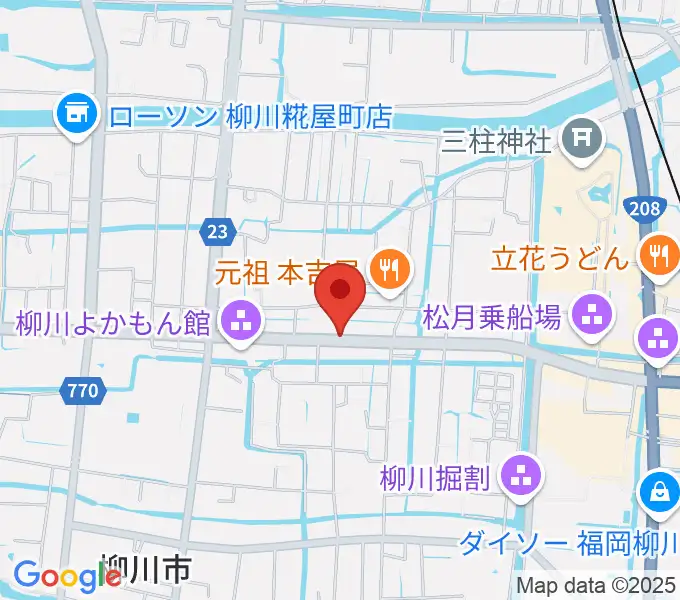 小川楽器 柳川店の地図