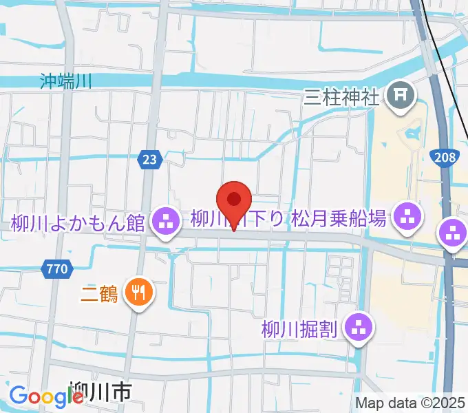 小川楽器 柳川店の地図