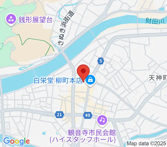 オオサカヤ 観音寺本店の地図