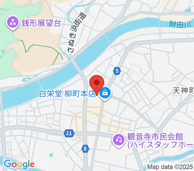 オオサカヤ 観音寺本店の地図
