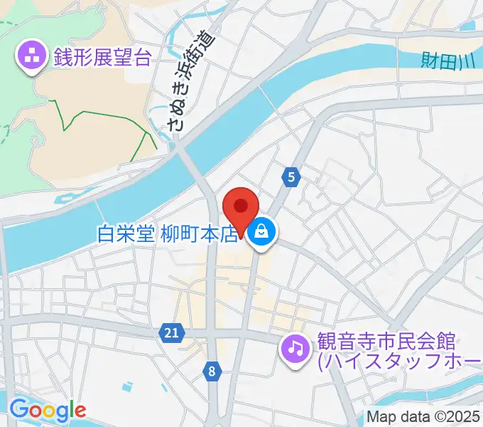 オオサカヤ 観音寺本店の地図