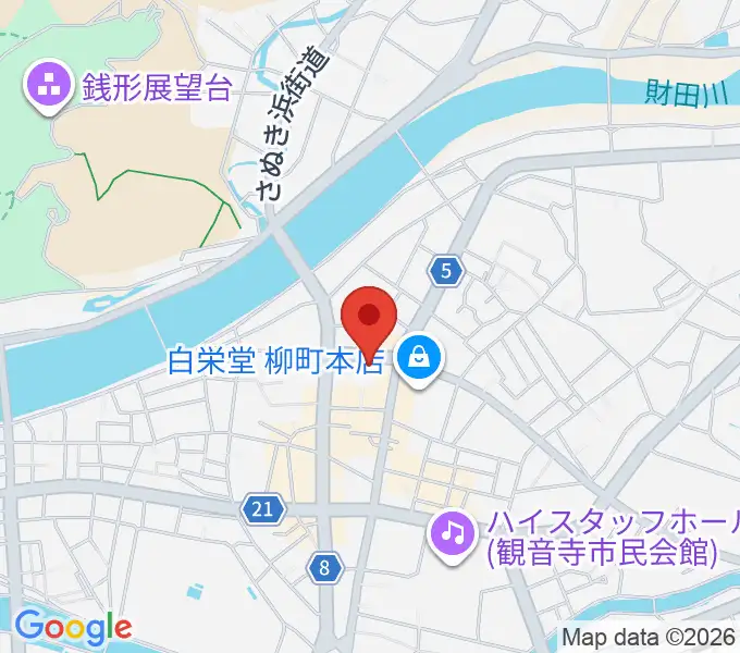 オオサカヤ 観音寺本店の地図