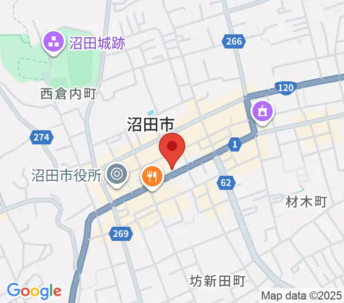 小池楽器店の地図