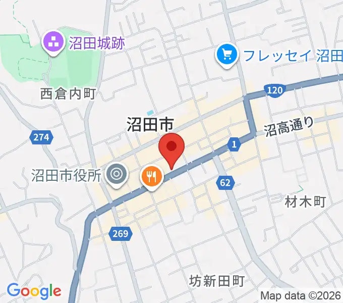 小池楽器店の地図