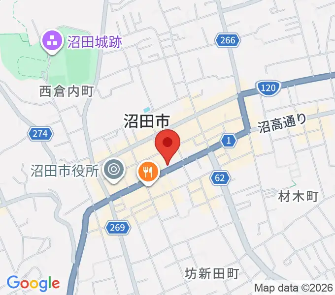 小池楽器店の地図