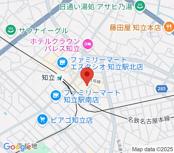 ピアノ百貨知立店の地図