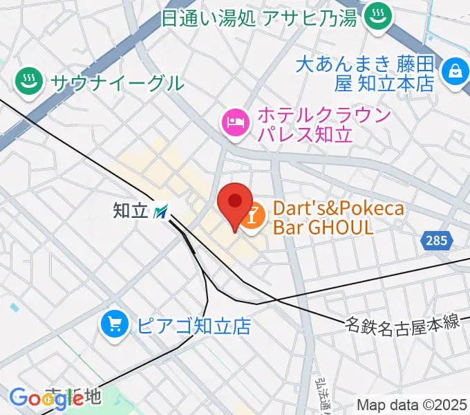 ピアノ百貨知立店の地図