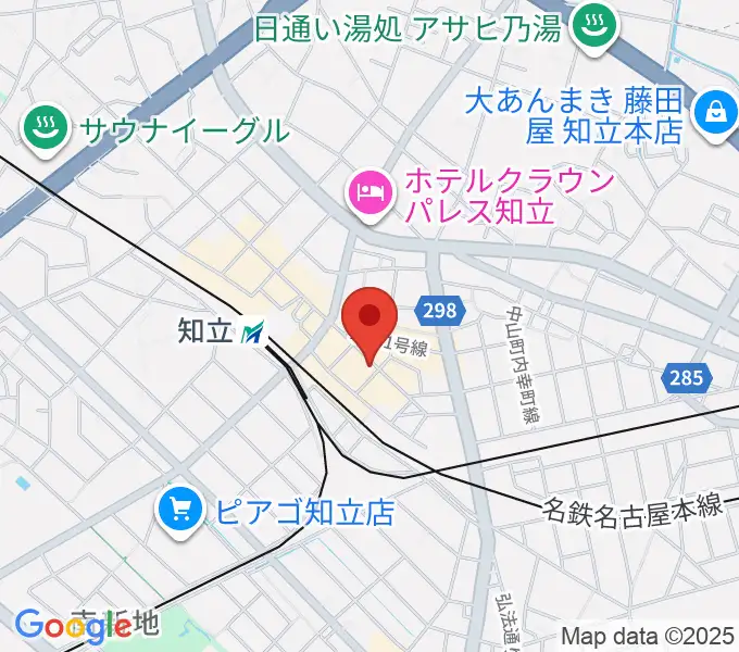 ピアノ百貨知立店の地図