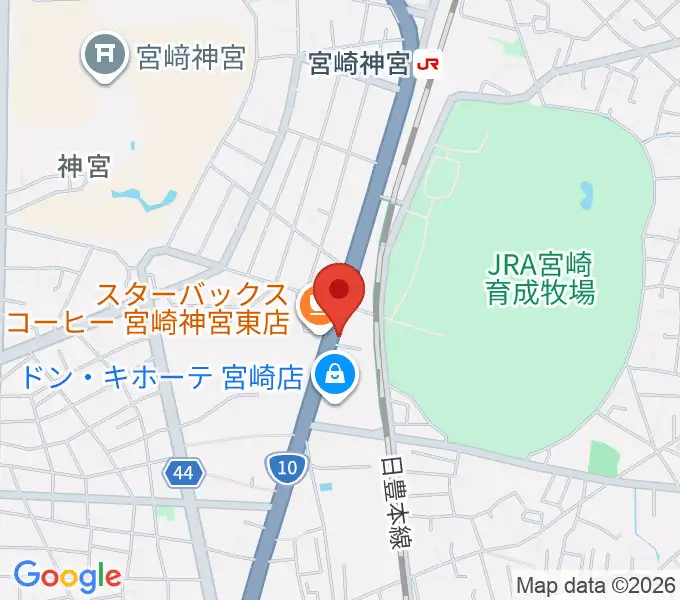 ピアノバンクの地図