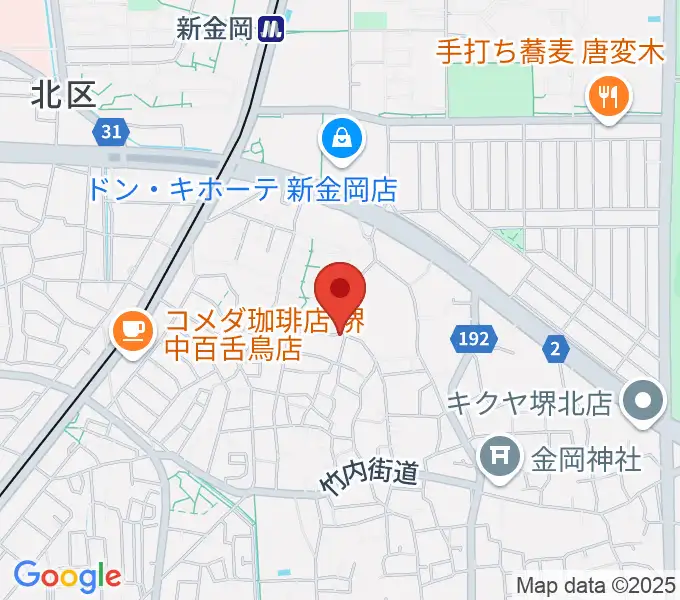 TSCカスタムショップの地図