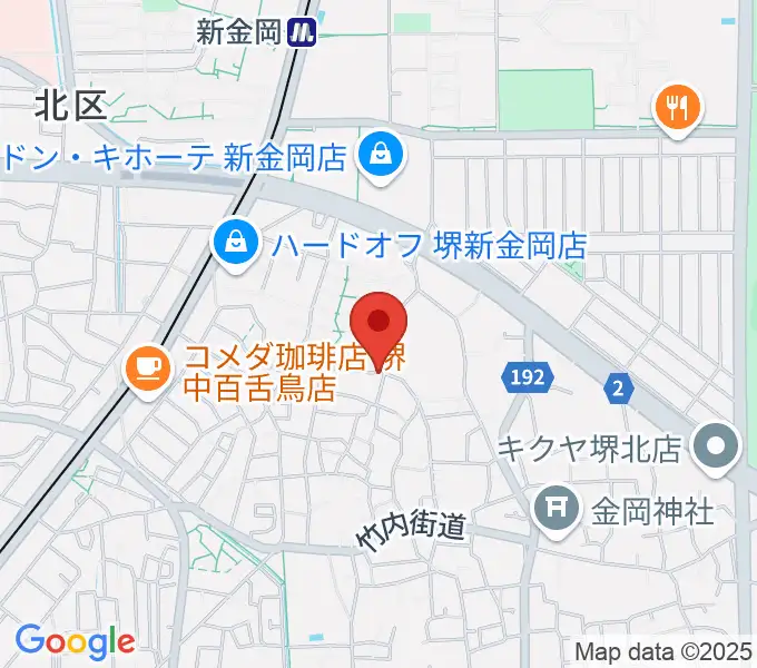 TSCカスタムショップの地図