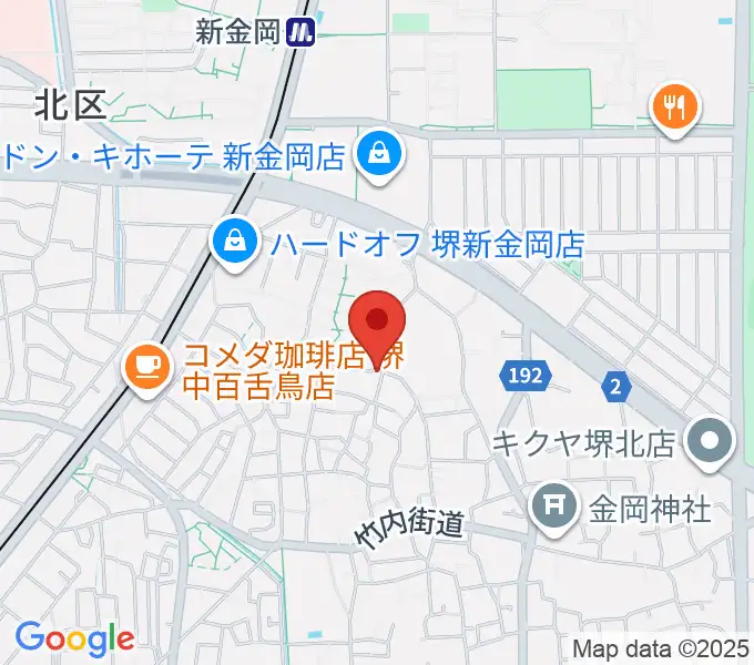 TSCカスタムショップの地図